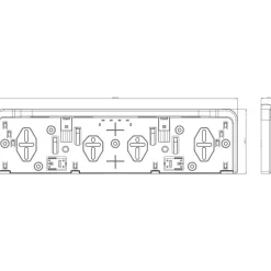 UNITRAILER Kennzeichenhalterung mit LED-Beleuchtung FRISTOM FT-264 LED M15
