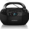 Universum BB 200 - tragbarer CD-Player mit Radio und Kassette - Lautsprecher – Boombox mit AUX & 3,5mm Kopfhöreranschluss