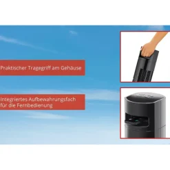 Unold Torre Turmventilator schwarz