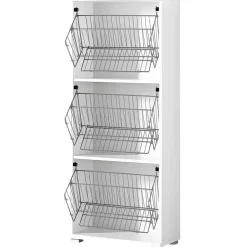 Uno Primo Schuhschrankkorpus 53 x 132 x 30 cm weiß / weiß