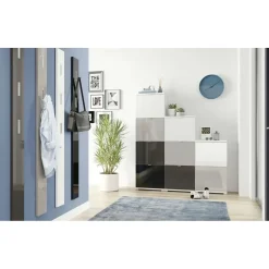 Uno Primo Schuhschrankkorpus 53 x 132 x 30 cm weiß / weiß