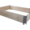 upyard Palettenrahmen Hochbeet 120 x 80 x 16 cm natur