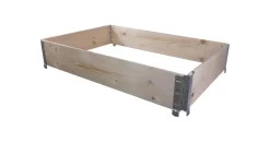 upyard Palettenrahmen Hochbeet 120 x 80 x 16 cm natur
