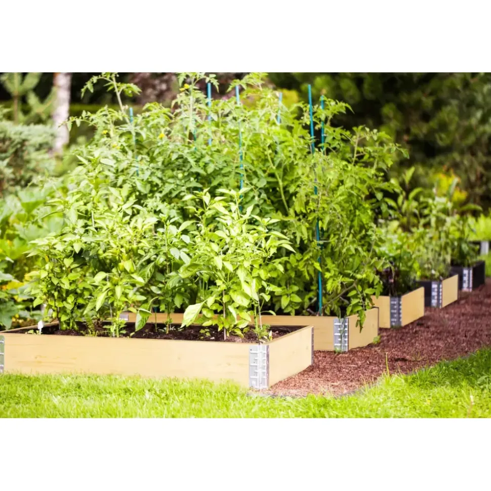 upyard Palettenrahmen Hochbeet 120 x 80 x 16 cm natur