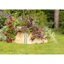 upyard Palettenrahmen Hochbeet 120 x 80 x 16 cm natur