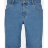 URBAN CLASSICS Relaxed Fit Kurze Jeans Light Blue Washed 28