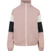URBAN CLASSICS 3-tone Crinkle Parka Pink Dark / Navy / White XS