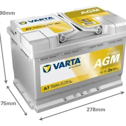 Varta A7 70Ah 12V