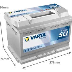 Varta E11 74Ah 12V
