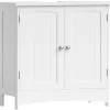 VASAGLE Waschbeckenunterschrank 2 Türen 60,0 x 60,0 x 30,0 cm Weiß
