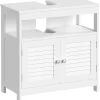 VASAGLE Waschtischunterschrank 60 x 60 x 30 cm Weiß