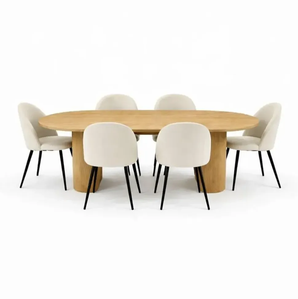 VCM ebuy24 Essgruppe, Essgruppe Kyoto 7-teilig (MDF, Papier)