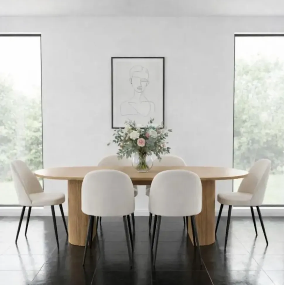 VCM ebuy24 Essgruppe, Essgruppe Kyoto 7-teilig (MDF, Papier)