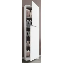 VCM Fulisa XL 50 x 180 x 17 cm 2 Drehtüren / weiß
