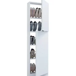 VCM Fulisa XL 50 x 180 x 17 cm 2 Drehtüren / weiß