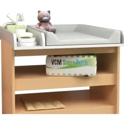 VCM Livetastic Wickelaufsatz Malira, Weiß, Holzwerkstoff, 65x7x73 cm, Babymöbel, Wickelkommoden - Zubehör, Wickelaufsätze