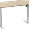 VCM Schreibtisch Lona Sonoma-Eiche / Silber