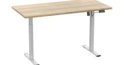 VCM Schreibtisch Lona Sonoma-Eiche / Silber