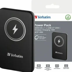 Verbatim Charge 'n' Go 5000 mAh Fast Charge, Quick Charge 3.0, USB PD 3.0, Adaptive Fast Charge LiPo