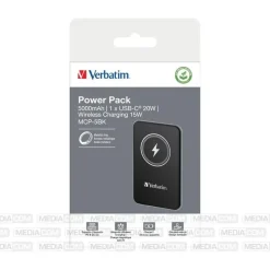 Verbatim Charge 'n' Go 5000 mAh Fast Charge, Quick Charge 3.0, USB PD 3.0, Adaptive Fast Charge LiPo
