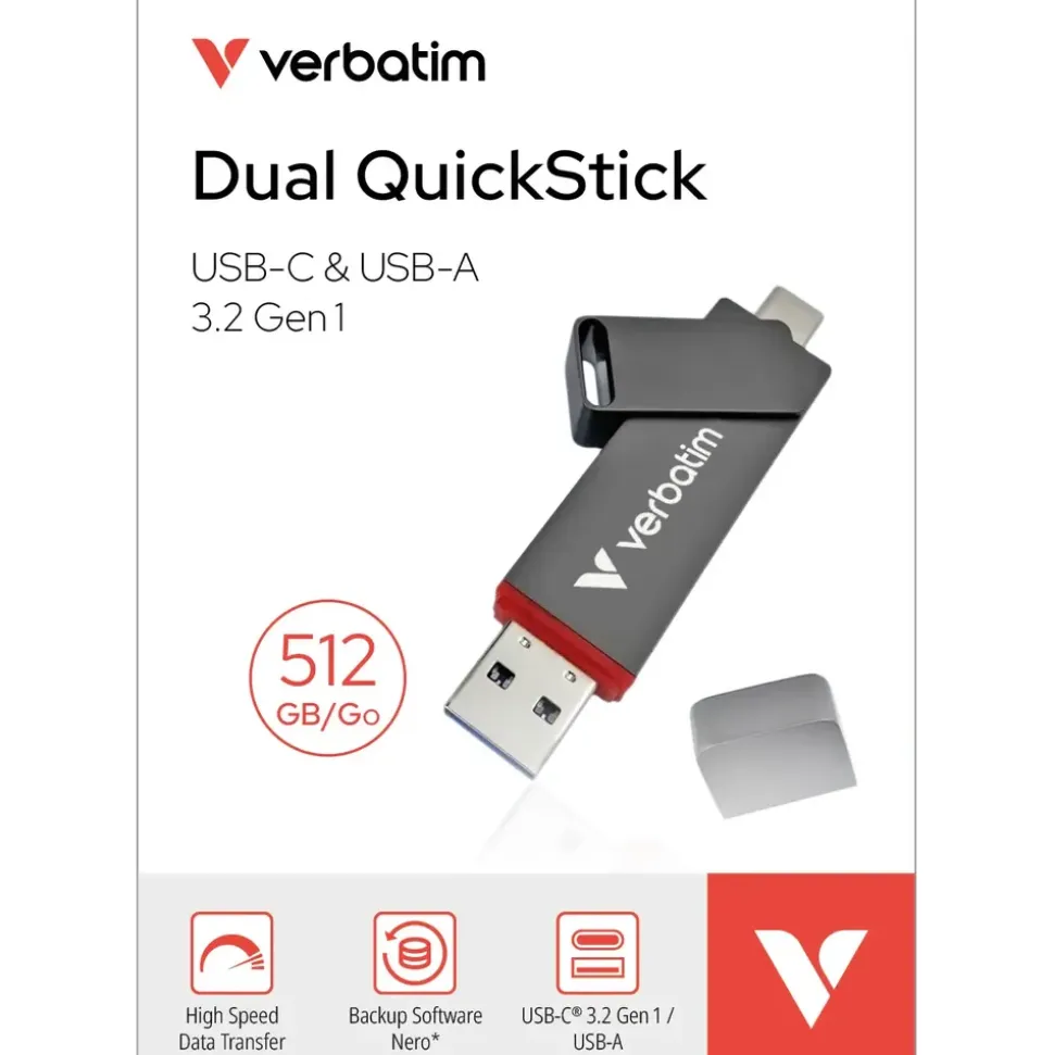 Verbatim Dual QuickStick USB-Stick 512 GB