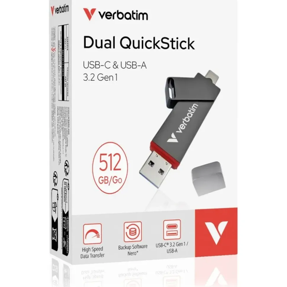 Verbatim Dual QuickStick USB-Stick 512 GB