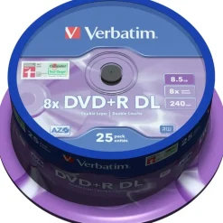 Verbatim DVD+R DL 8,5 GB 8x 25 St.