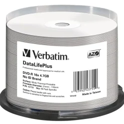 Verbatim DVD-R 4.7 GB 16x bedruckbar 50 St.