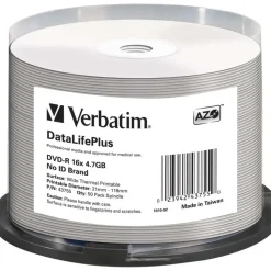 Verbatim DVD-R 4.7 GB 16x bedruckbar 50 St.