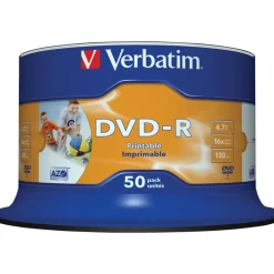 Verbatim DVD-R 4,7 GB 16x bedruckbar 50 St.