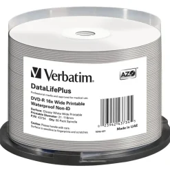 Verbatim DVD-R 4.7GB 16x bedruckbar 50er Spindel (43734)