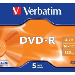 Verbatim DVD-R 4,7GB 16x 5er Jewelcase (43519)