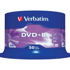 Verbatim DVD+R 4.7GB 16x 50er Spindel (43550)