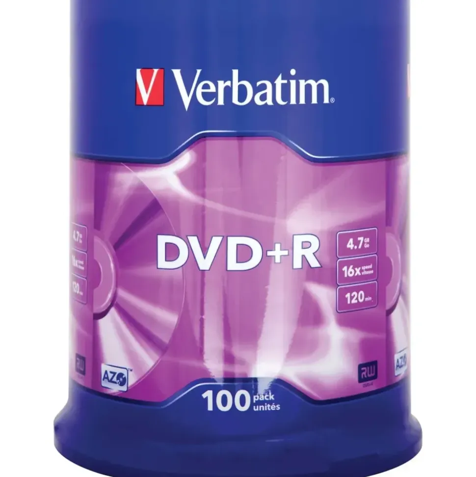 Verbatim DVD+R 4.7GB 16x 100er Spindel