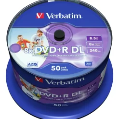 Verbatim DVD+R 8,5 GB 8x 50 St.