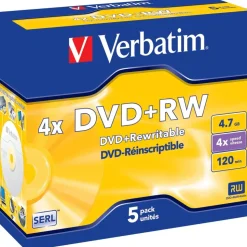 Verbatim DVD+RW 4.7GB 5er