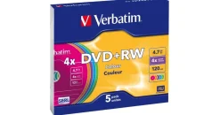 Verbatim DVD+RW 4,7GB 4x 5er Jewelcase