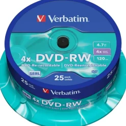 Verbatim DVD-RW 4,7GB 4x 25 St.