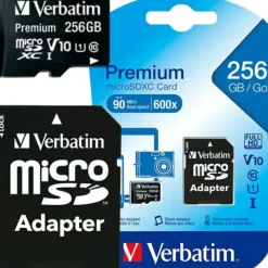 Verbatim microSDXC 256GB Class 10 UHS-I + SD-Adapter