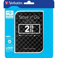 Verbatim Store 'n' Go 2 TB USB 3.0 schwarz 53195