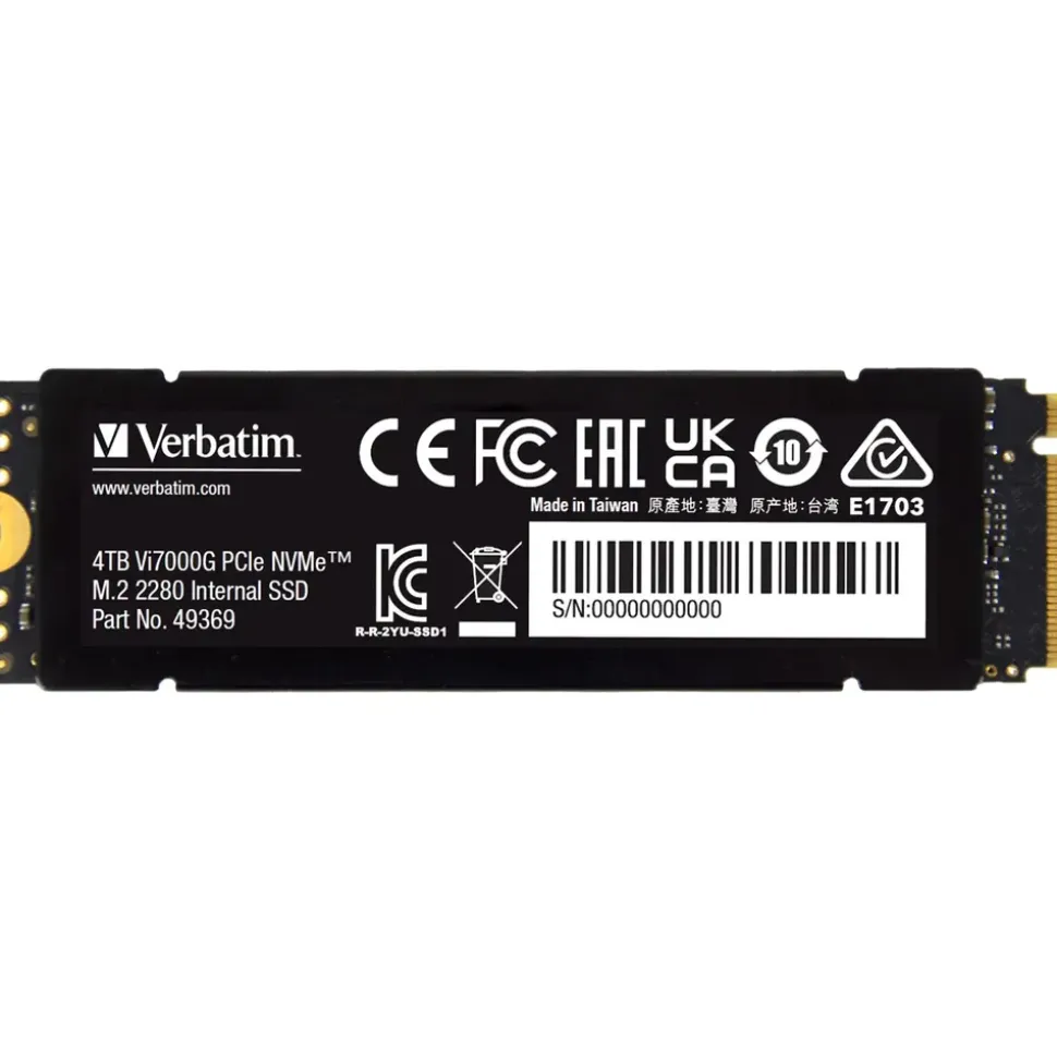 Verbatim Vi7000G 4 TB PCIe NVMe M.2 SSD