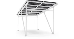 veska Solar-Carport EcoPort 5000Bi 5,60 x 3,70 m weiß