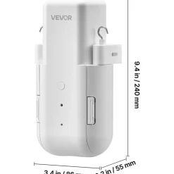 Vevor automatischer Vorhangöffner (Steuerung über App & Fernbedienung) elektrischer Gardinenöffner, kompatibel mit Alexa & Google Home, mit Lautlosmodus & Timer, für U-förmige/I-förmige Schienen