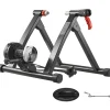 Vevor Fahrrad Rollentrainer Fahrradtrainer für 660,4-736,6 mm / 700C-Räder, 6-stufiger Widerstand, faltbarer magnetischer Radtrainer Heimtrainer mit Schnellspanner & Vorderradunterlage Schwarz