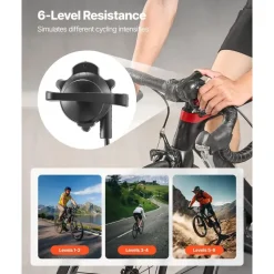 Vevor Fahrrad Rollentrainer Fahrradtrainer für 660,4-736,6 mm / 700C-Räder, 6-stufiger Widerstand, faltbarer magnetischer Radtrainer Heimtrainer mit Schnellspanner & Vorderradunterlage Schwarz