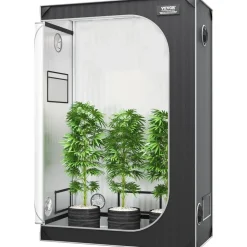 Vevor Growbox Growschrank 122 x 61 x 183 cm Schwarz