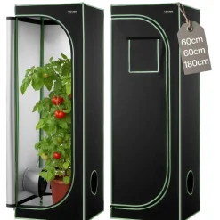Vevor Growzelt 60 x 60 x 80 cm Grün/Schwarz