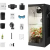 Vevor Growzelt 80 x 80 x 180 cm Schwarz