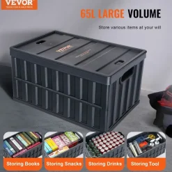 Vevor Klappbox 65 L 3-tlg. schwarz