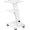 Vevor Laborwagen, Medizinischer Servicewagen mit Integrierter Steckdose, Mobiles Dessert aus 3-lagigem Metall, mit Drehbaren Rädern, Belastung 100 kg, für Labor, Klinik, Schönheitssalon, Salon